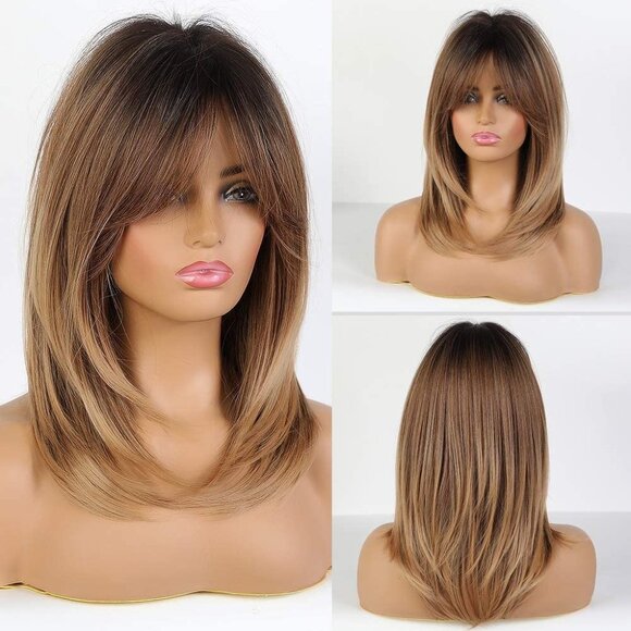 Wigs for Women - ombre brown